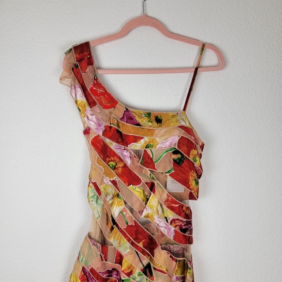 NWT Cult Gaia Whitney Silk Gown Large - Picture 8 of 12